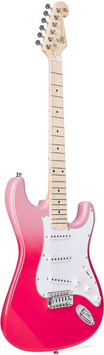 Elektrische gitaar SX Modern Series Pink Twilight SEM1/PT incl. Gigbag