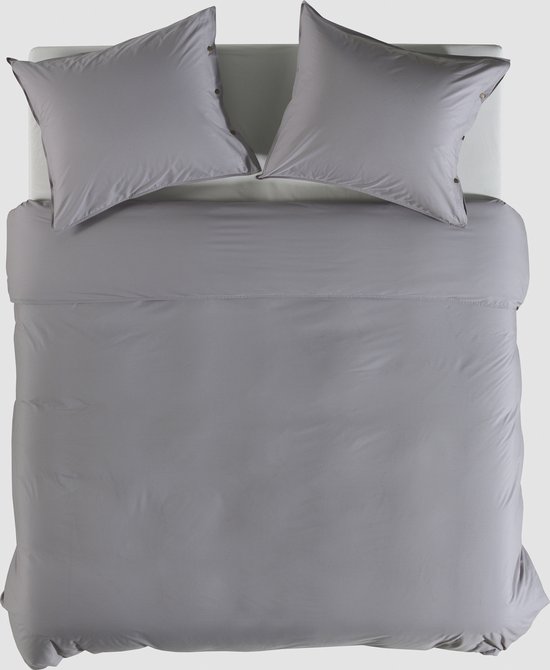 Premium Percale Katoen Extra Breed Dekbedovertrek Uni Antraciet | 260x200/220 | Fijner Geweven En Heerlijk Zacht | Hoogwaardige Kwaliteit