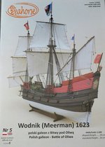 modelbouw in karton, Galjoen Meerman 1623, schaal 1/100 met 8 sets