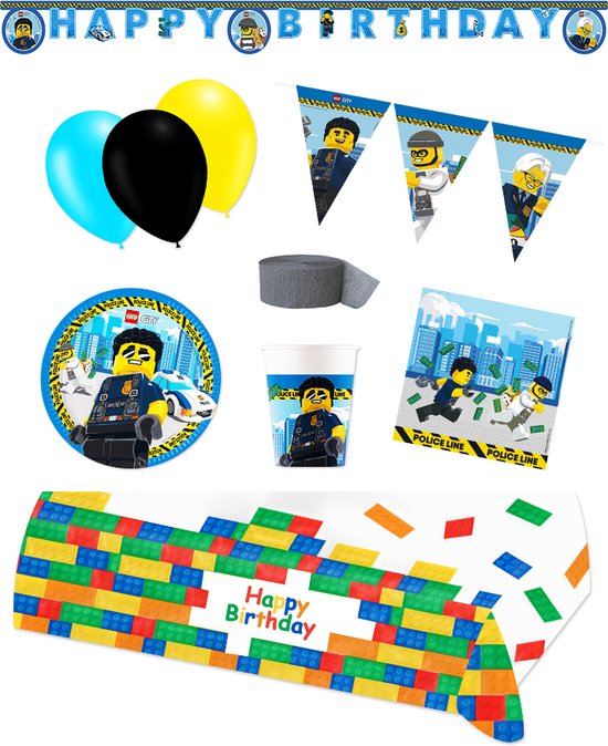 Lego City feestpakket - voordeelpakket Deluxe 8 kinderen | bol.com