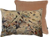 Sierkussen - Kussenset Van Een Kussen Fluweel Relic 40x60cm Met Een Kussen Fluweel 50x50cm In Een Mooie Trendy Roze, Toasted Nut Combinatie (2 Stuks)