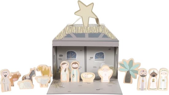 18x Kerststal voor kinderen van speelgoed om mee te spelen - Mamaliefde
