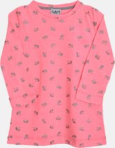 Gami Sweatshirt met glitter bloemen dessin neon roze Roze 98