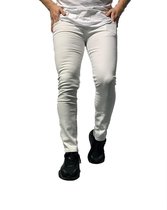 Heren jeans wit basic denim - skinny fit & stretch - 14404 - maat 34 - Black Friday - kerst - kerstmis