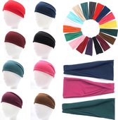 Cabantis Premium Sport Haarband - Hoofddeksel - Yoga - Haarband Heren - Haarband Dames - Stretch - Licht Roze