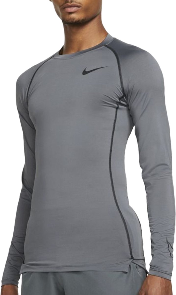 Nike M NP DF TIGHT TOP LS Heren Trui Zwart