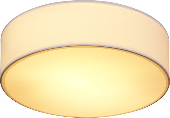 Monzana Plafondlamp 40W Rond - 38cm / Fitting E27 - Wit