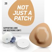 Not Just a Patch - Beige patch - 20 pack - S - For Freestyle Libre & Medtronic Guardian