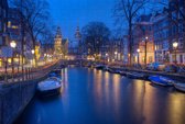 Amsterdams Kanaal in de Nacht - Puzzel 252 stukjes | Amsterdam - Nederland