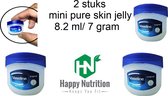 Vaseline Pure Petroleum Jelly Original - 8,2 ml/ 7g - 10 stuks mini Petroleum Jelly - Zakformaat - Reisformaat - Zacht & Verzorgend Voor de Huid