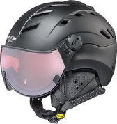 CP Camurai - Skihelm met Vizier - zwart - 53-55/S - Meekleurend & Polariserend Vizier - Cat. 1-2 (//)