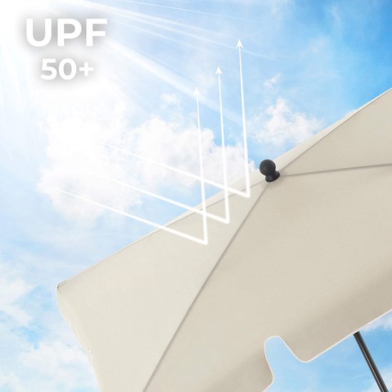 Parasol pour balcon, parasol de jardin rectangulaire, 180 x 125 cm,  protection UV... | bol.com
