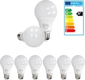 ECD Germany Pakket van 6 E27 LED-lamp 12W - vervangt 75W gloeilamp - koel wit 6000K - 800 lumen - stralingshoek 270° - 220-240V - EEK A+ - gloeilamp spaarlamp