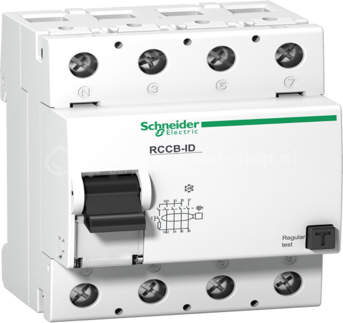 Schneider Electric 16920 ID RCCB Aardlekschakelaar 4P 125A 30mA A-SI