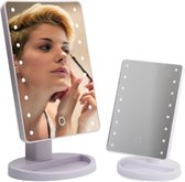 Miroir de maquillage lumineux orientable à 180° 16 lumières LED intégrées - Wit
