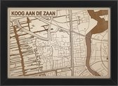 Decoratief Beeld - Houten Van Koog Aan Zaan - Hout - Bekroned - Bruin - 21 X 30 Cm