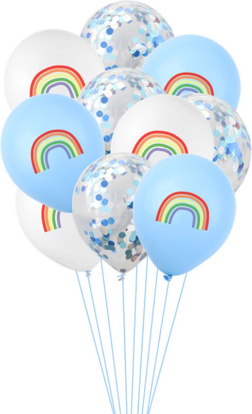 Regenboog Ballonnen - Set van 6 - Pride ballonnen - Rainbow- kinderfeestje - versiering