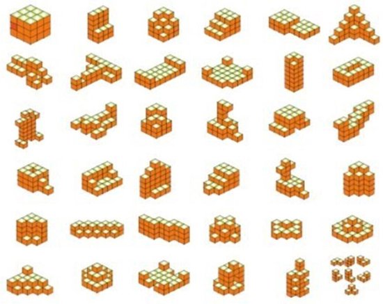 Thumbnail van een extra afbeelding van het spel Natural Soma Cube Puzzle-Game-Toys-Spel