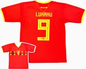 Voetbalshirt - België - Lukaku - Rood - Volwassenen - Large