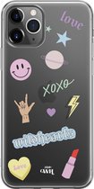 xoxo Wildhearts case voor iPhone 12 Pro - Wildhearts Icons - xoxo Wildhearts Transparant Case