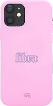 xoxo Wildhearts case voor iPhone 12 - Libra (Weegschaal) Pink - iPhone Zodiac Case