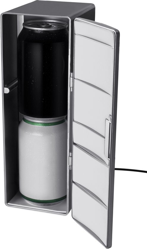 Koelkast: Gadget Monster USB Koelkast - Warm & Koud - 2 Blikjes/1 500ml Flesje - Zilver, van het merk GadgetMonster
