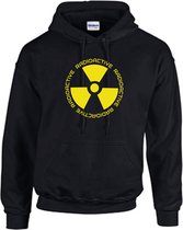 Hoodie | Gevarensymbolen | RadioActive Cirkel | Kids - M 7/8(41cm)