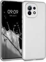 kwmobile telefoonhoesje voor Xiaomi Mi 11 - Hoesje voor smartphone - Back cover in metallic zilver