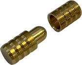 TQ4U centreerbus + pin voor meubelmontage | messing | Ø 8 x 11 mm | 2 SETS