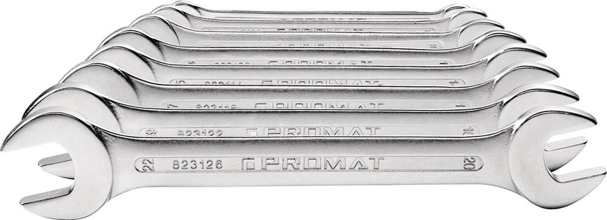 Promat 8-delige steeksleutel-set 6x7-22mm - 4000823200