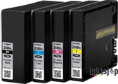 inktsjop huismerk - PGI-2500XL 2500 / 4-pack Zwart & Kleur - Geschikt voor Canon