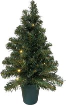 Royal Christmas® - Kunstkerstboom Dakota in Pot - Mini Boompje - 20 LED - Werkt op Batterij - H.60cm