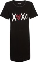 Temptation Dames Bigshirt Zwart TPNGD1127A - Maten: XXL