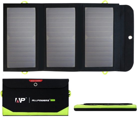 Epron® Opvouwbaar Zonnepaneel - Zonnepaneel USB - Powerbank Zonneenergie - Solar Charger - Draagbaar Zonnepaneel - Zonnepaneel Oplader 21W