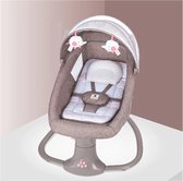 Mastela Bedienbare Schommelstoel - voor Baby’s - Elektrische Wieg - Wipstoel - Muziek via Bluetooth -  Verstelbaar - 0 tot 3 jaar - 81x67x76cm - Coffee pink