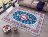Perzisch tapijt Tabriz Nila - rood/blauw 120x160 cm