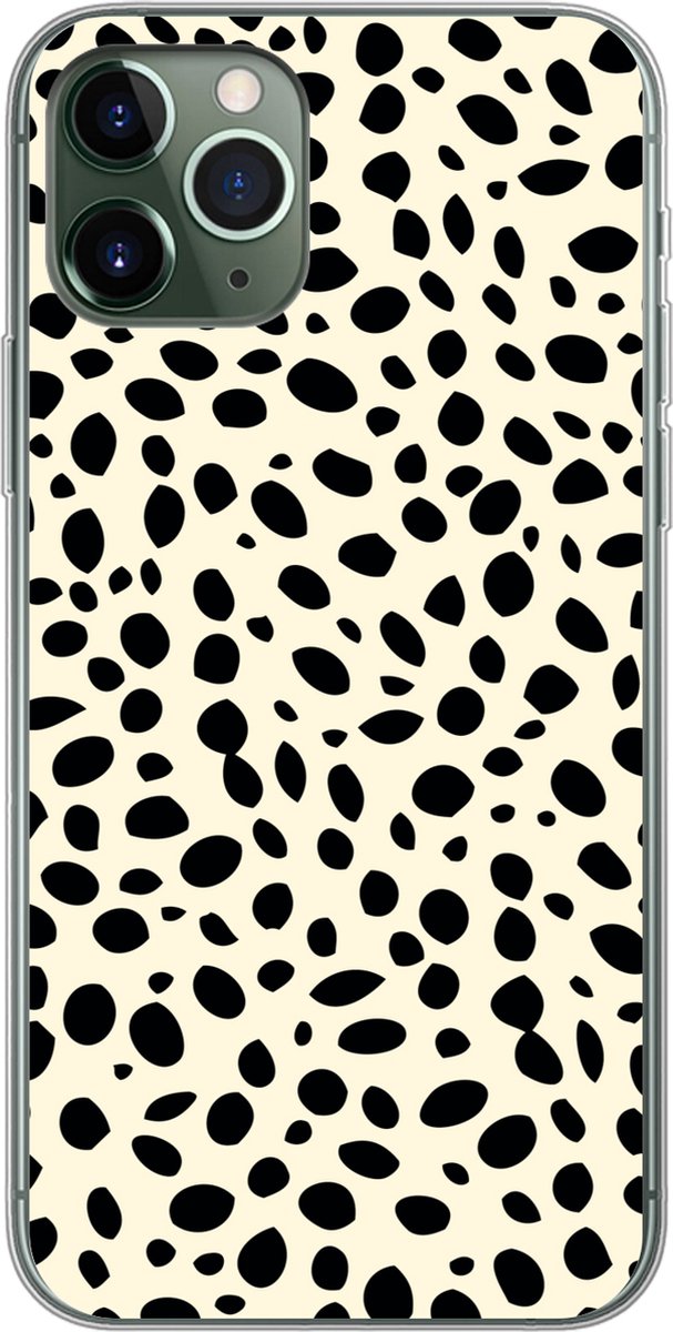 Telefoonhoesje Geschikt voor iPhone 11 Pro hoesje - Dierenprint - Stippen - Panter - Siliconen Telefoonhoesje Telefoonhoesje