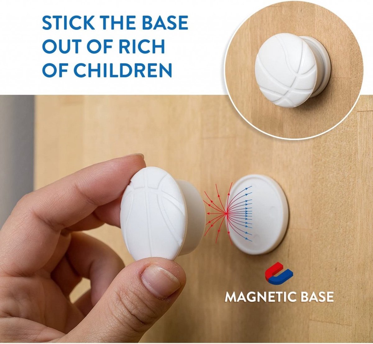 Kinderslot Magnetisch - Magneetslot Baby Kinderbeveiliging Voor Kasten Lades & Deuren - Kinderveiligheid - Magneet Kastbeveiliging Voor Kinderen - Ladeslot Veiligheidshaakjes - Kastsloten Zelfklevend - Set Van 4 Stuks Met Sleutel - 5KG Trekkracht – foto 5