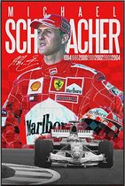 Allernieuwste Canvas Michael Schumacher Formule 1 Coureur - F1 Grand Prix - Kleur - 50 x 70 cm