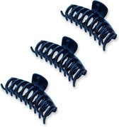 Hairclips premium - 3 stuks - Haarklemmen - Grote Haarklemmen - Haarklem Groot - Zwart - Haarklemmen Dames - Haarklauw - Bananenklem - Pastelkleuren Klemmen - Haarclip - Claw Hairclip - Sinte