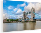 Artaza Glasschilderij - Tower Bridge in Londen - 135x90 - Groot - Plexiglas Schilderij - Foto op Glas