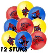 Spiderman Ballonnen - 12 Stuks - Marvel Avengers - Ballonnen Verjaardag - Helium Ballonnen - Peter Parker - Spider-Man - Superheld - Hero - Blauw - Rood - Geel