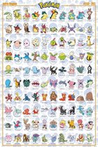 Pokémon poster - Johto - Pikachu - Nintendo - 61 x 91.5 cm