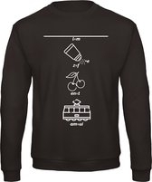Mijn foute kersttrui - Rebus - Sweater - zwart - XL