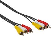 Audio/ video kabel - 10 meter - Zwart - Allteq