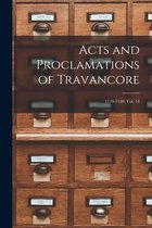 Acts and Proclamations of Travancore