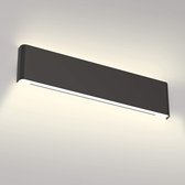 BOTC LED wandlamp - voor binnen - 15*8*5cm - Zwart