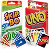 Afbeelding van het spelletje Skip-Bo & Uno - Spellenbundel - Kaartspellen - 2 Delig - Voor Volwassenen En Kinderen