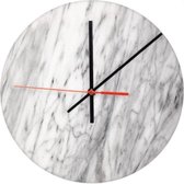 Wandklok 30cm rond Marmel Wit - Woonkamer - Accessoires