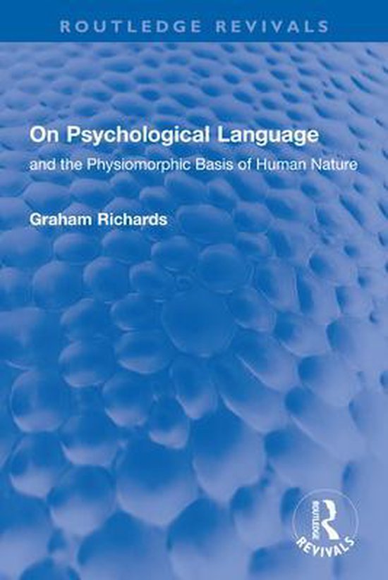 Routledge Revivals - On Psychological Language - cover